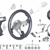 BMW Abdeckung Lenkrad hinten M2 F87 M3 F80 M4 F82 F83 5er F10 6er F06 F12 F13