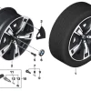 BMW Alufelge Aerodynamik 1056 bicolor (jet black uni/hochglanzpoliert) 8,5Jx19 ET30 5er G60 G61