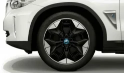 BMW Alufelge Aerodynamik 843 jet black uni/glanzgedreht 8Jx20 ET26 iX3 G08