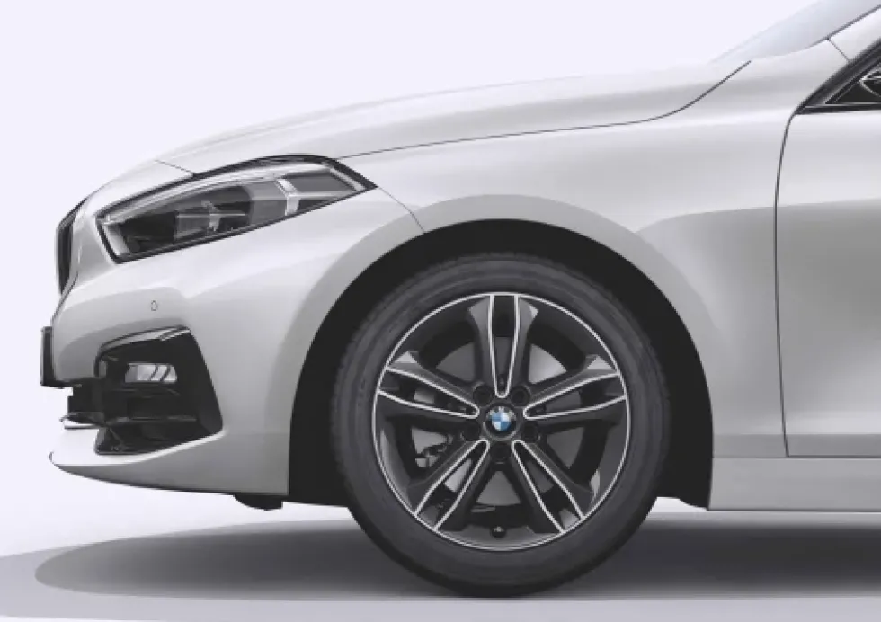 BMW Alufelge Doppelspeiche 549 bicolor (orbitgrey / glanzgedreht) 7,5J x 17 ET 54 Vorderachse / Hinterachse