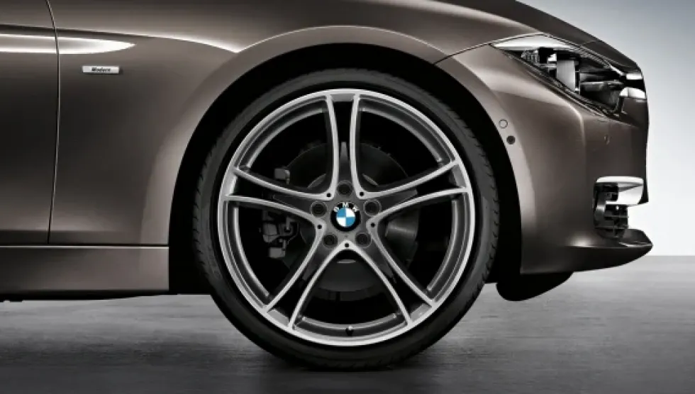BMW Alufelge Doppelspeiche 361 ferricgrey/glanzgedreht 8Jx20 ET36 3er F30/F31 4er F32/F33/F36