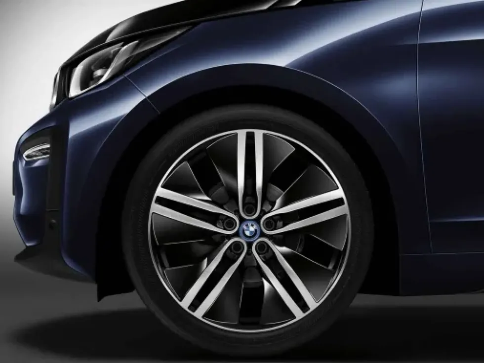 BMW Alufelge Doppelspeiche 430 jet black uni 5,5Jx20 ET53 i3 I01 (linke Fahrzeugseite)
