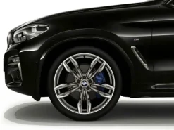 BMW Alufelge Doppelspeiche 718M ceriumgrau matt/glanzgedreht) 9,5Jx 21 ET43 X3 G01 X4 G02 Hinterachse