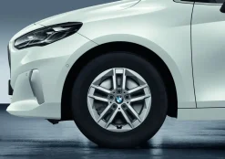 BMW Alufelge Doppelspeiche 186 refined silver 7Jx16 ET 41 2er U06