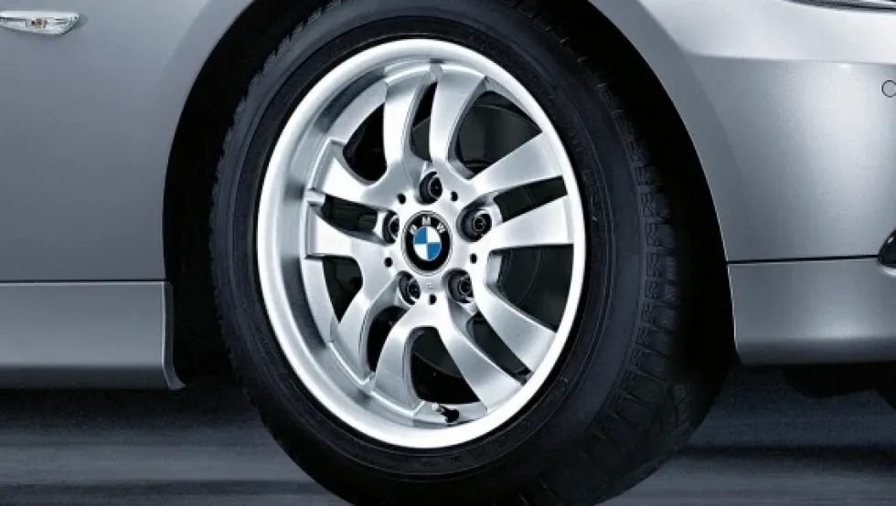 BMW Alufelge Doppelspeiche 154 silber 7Jx16 ET34 3er E90/E91 Vorderachse / Hinterachse