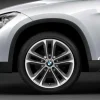 BMW Alufelge Doppelspeiche 421 silber/glanzgedreht 8Jx18 ET30 X1 E84