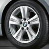 BMW Alufelge Doppelspeiche 222 silber 7Jx16 ET44 1er E81/E82/E87/E88Vorderachse / Hinterachse