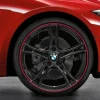 BMW Alufelge Doppelspeiche 361 20 Zoll schwarz mit rotem Felgenring