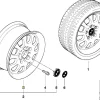 BMW Alufelge Ellipsoidstyling 46 silber 7Jx16 ET47 Vorderachse/Hinterachse