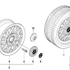 BMW Alufelge Kreuzspeiche 29 7Jx16 ET20 5er E39