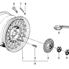 BMW Alufelge Kreuzspeichen-Styling (Styl.5) 7,5Jx16 ET27 3er E30