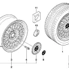 BMW Alufelge Kreuzspeichen-Styling (Styl.5) 8Jx16 ET23 7er E38