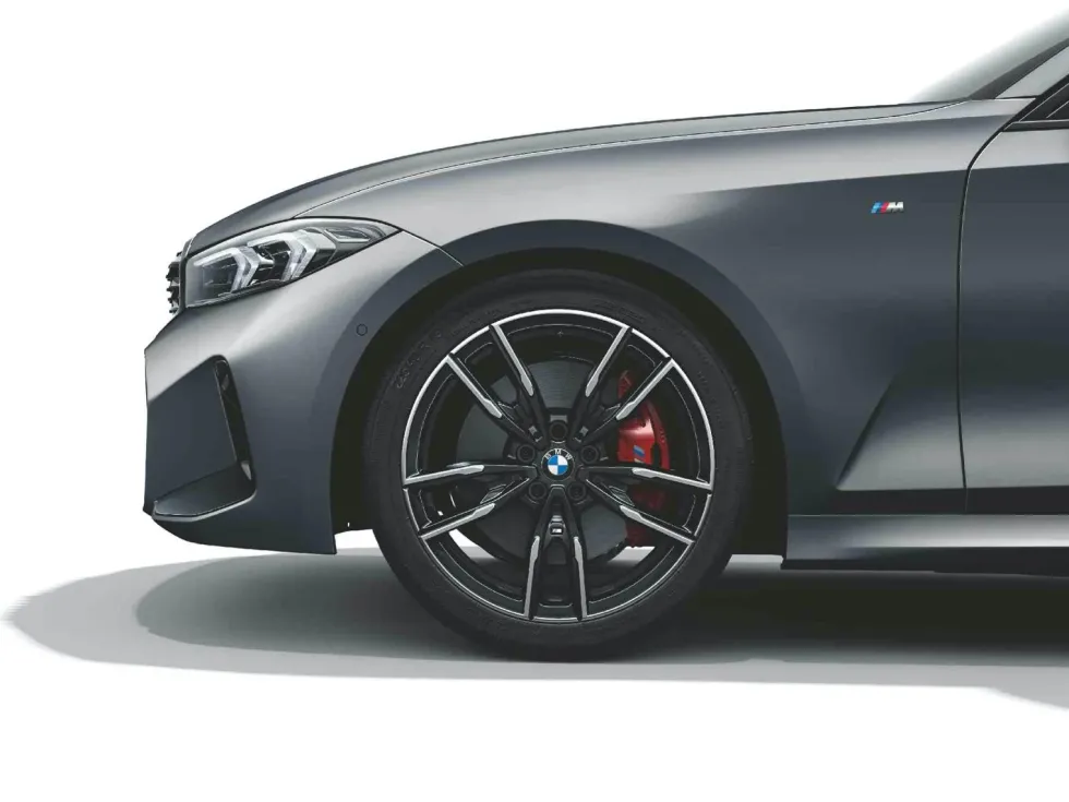 BMW Alufelge Leichtmetall Doppelspeiche 792 Mjet black uni glanzgedreht 8,5x19 ET 40 Hinterachse 3er G20 G21, 4er G22 G23