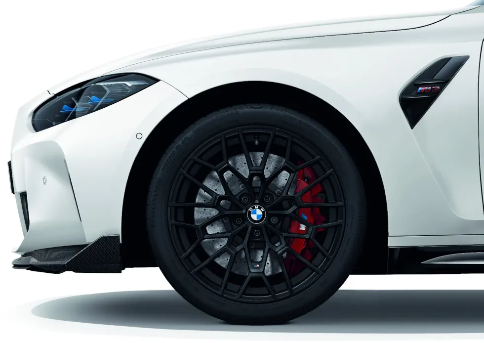 BMW Alufelge M Doppelspeiche 827M schwarz matt 9,5Jx19 ET 20 Vorderachse M3 G80 M4 G82