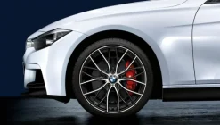BMW Alufelge M Doppelspeiche 405 orbitgrey/glanzgedreht 8Jx20 ET36 3er F30/F31 4er F32/F33/F36