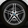 BMW Alufelge M Doppelspeiche 313 ferricgrey/glanzgedreht ohne Performance-Schriftzug, mit M-Logo 9Jx19 ET393er E90/E91/E92/E93