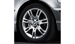 BMW Alufelge M Doppelspeiche 97 8,5Jx17 ET50 Silber Hinterachse