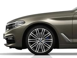BMW Alufelge M Doppelspeiche 664 bicolor (orbitgrey / glanzgedreht) 9J x 19 ET 44 Hinterachse