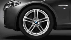 BMW Alufelge M Doppelspeiche 613 silber 9Jx18 ET44 5er F10 6er F06/F12/F13