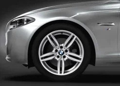 BMW Alufelge M Doppelspeiche 351 decor-silber 9Jx19 ET44 5er F10 6er F06/F12/F13