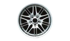 BMW Alufelge M Doppelspeiche 65 chrom shadow 8Jx18 ET20 5er E39 Vorderachse