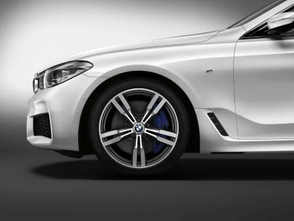 BMW Alufelge M Doppelspeiche 648 bicolor (orbitgrey / glanzgedreht) 10J x 20 ET 41 Hinterachse