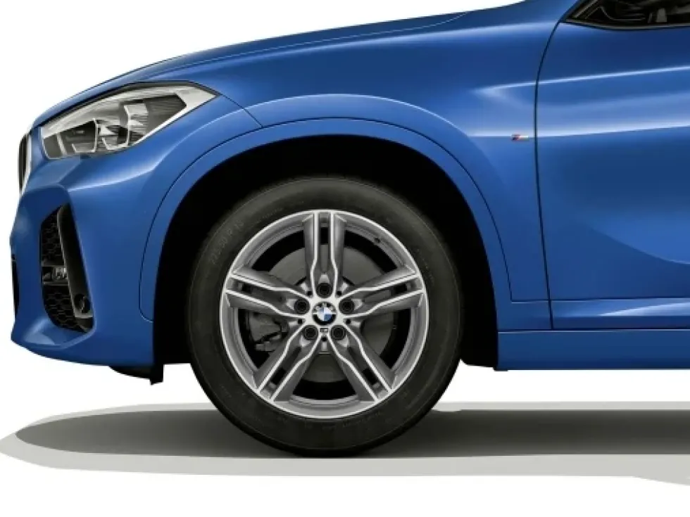 BMW Alufelge M Doppelspeiche 570M ferricgrey/glanzgedreht 7,5 Jx18 ET51 X1 F48 X2 F39