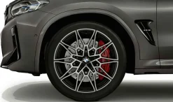 BMW Alufelge M Doppelspeiche 892 bicolor (jet black uni / glanzgedreht) 10J x 21 ET 39 Hinterachse X3M F97 X4M F98