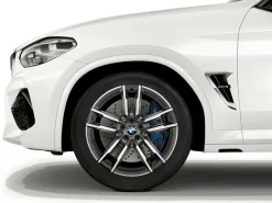 BMW Alufelge M Doppelspeiche 764 orbitgrey glanzgedreht 10J x 20 ET 39 Hinterachse X3M F97 X4M F98