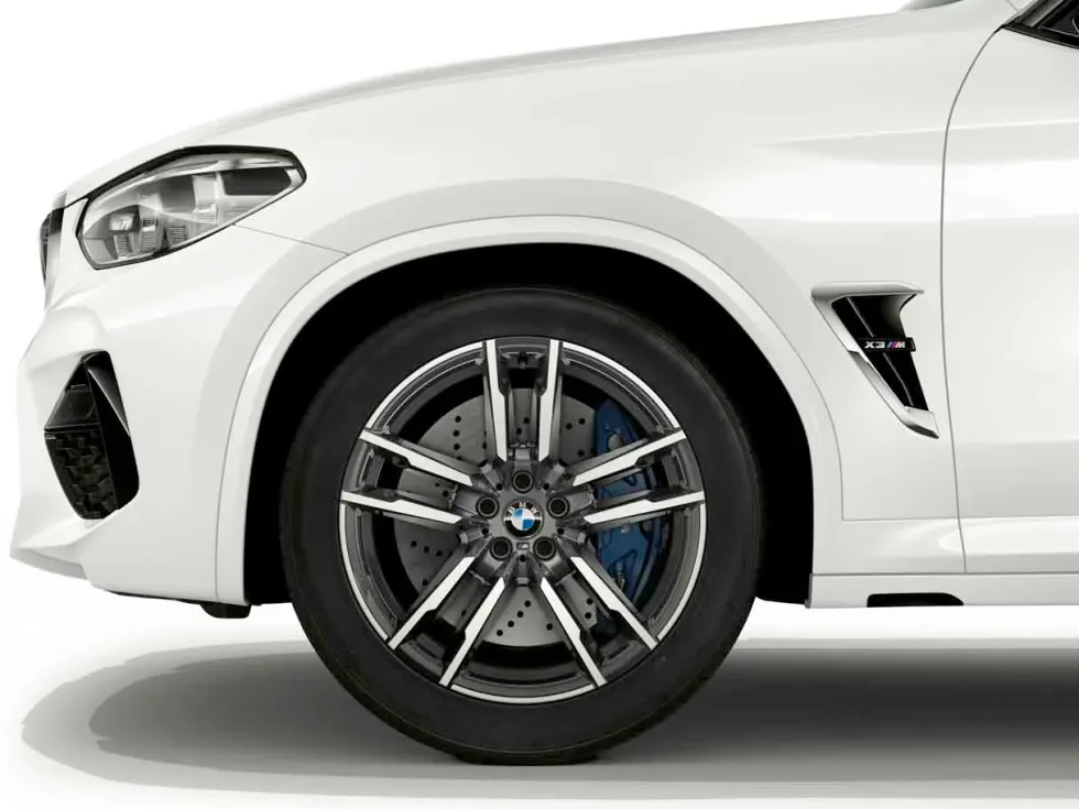 BMW Alufelge M Doppelspeiche 764 orbitgrey glanzgedreht 10J x 20 ET 39 Hinterachse X3M F97 X4M F98