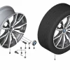 BMW Alufelge M Doppelspeiche 680 ferricgrey 10Jx20 ET51 X3 F25 X4 F26