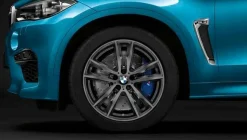 BMW Alufelge M Doppelspeiche 611 10J x 20 ET 40 orbitgrey 20 Zoll Vorderachse X5M F85 X6M F86
