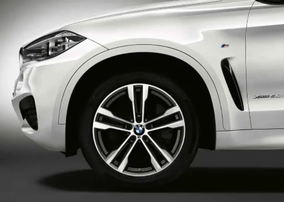 BMW Alufelge M Doppelspeiche 468 orbitgrey/glanzgedreht 10Jx20 ET40 X5 F15 X6 F16