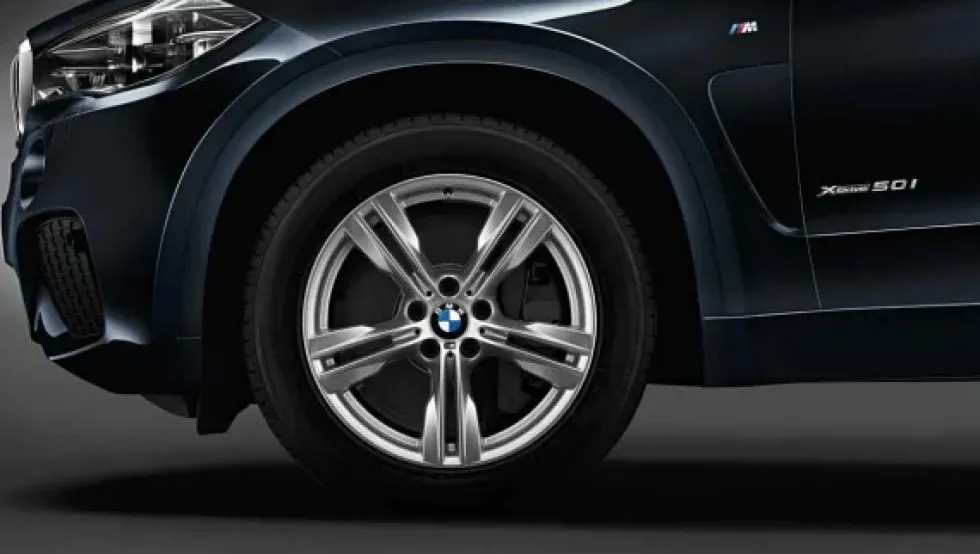 BMW Alufelge M Doppelspeiche 467 silber 10Jx19 ET21 X5 F15 Hinterachse