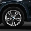 BMW Alufelge M Doppelspeiche 467 silber 9Jx19 ET37 X5 F15 Vorderachse