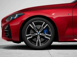BMW Alufelge M Doppelspeiche 848 bicolor (jet black uni/hochglanzpoliert) 7,5Jx18 ET25 2er G42 3er G20 G21 G28 4er G22 G23