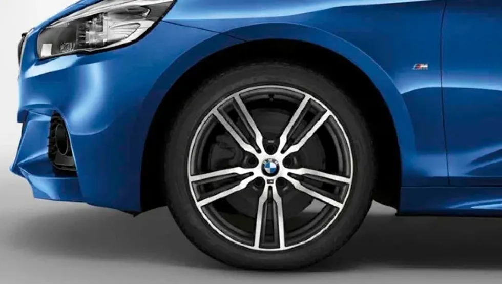 BMW Alufelge M Doppelspeiche 486M ferricgrey/glanzgedreht 8Jx18 ET57 2er F45/F46