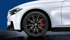 BMW Alufelge M Performance Doppelspeiche 624 20 Zoll schwarz/silber 3er F30 F31 4er F32 F33 F36