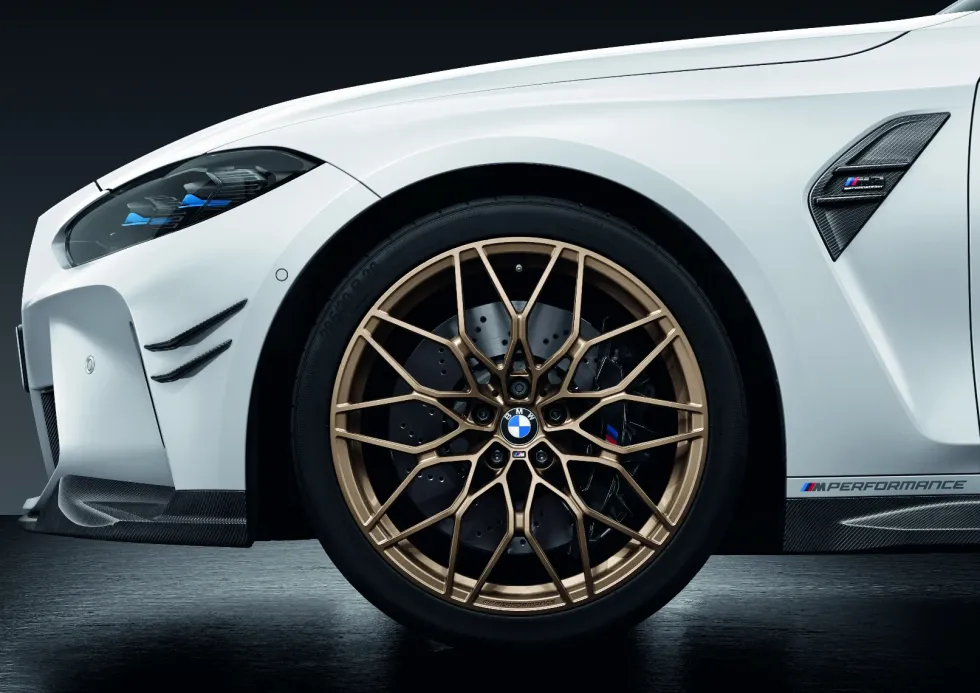 BMW Alufelge M Performance Kreuzspeiche 1000M goldbronze matt 9,5Jx20 ET20 2er G87 M2 3er G80 M3/G81 M3 4er G82 M4/G83 M4