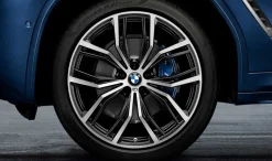 BMW Alufelge M Performance Y-Speiche 701 bicolor (schwarz matt / glanzgedreht) 8,5J x 21 ET 30 Vorderachse