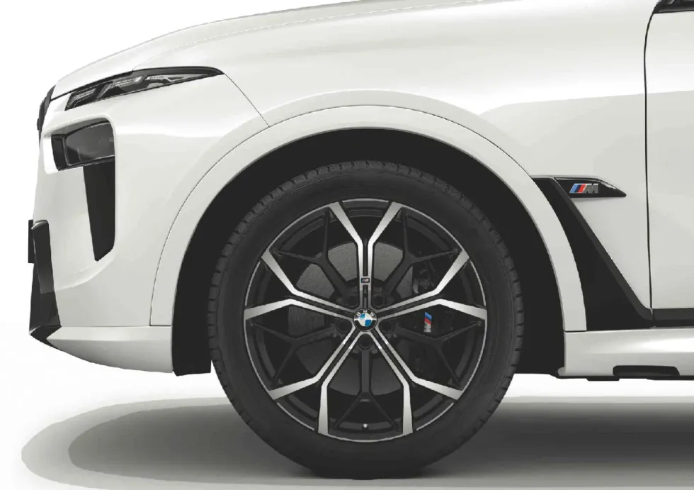 BMW Alufelge M Performance Y-Speiche 785M bicolor (jet black matt/hochglanzpoliert) 9,5Jx22 ET 32 Vorderachse X7 G07