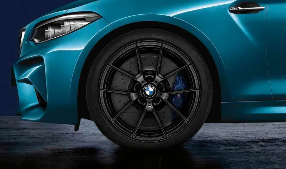BMW Alufelge M Performance Y-Speiche 763 schwarz matt 10J x 19 ET 40 Hinterachse M2 F87