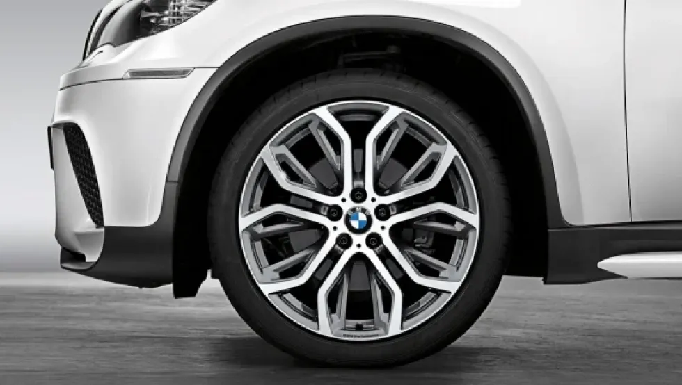 BMW Alufelge Performance Y-Speiche 375 11,5Jx21 ET38 ferricgrey/glanzgedreht X5 E70/F15 X6 F16