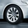 BMW Alufelge Radialspeiche 244 silber 7,5Jx17 ET20 5er E60/E61 Vorderachse / Hinterachse