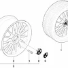 BMW Alufelge Radial-Styling (Styl.32) 7Jx15 ET47 3er E36