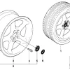 BMW Alufelge Rundspeichen-Styling (Styl.18) 8,5Jx17 ET41 3er E36 Z3 E36