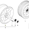 BMW Alufelge Rundspeichen-Styling (Styl.18) silber 7Jx16 ET20 5er E39