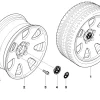 BMW Alufelge Sternspeiche 165 geschmiedet 8Jx17 ET24 7er E65/E66