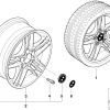 BMW Alufelge Sternspeiche 89 8Jx17 ET20 5er E39