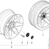 BMW Alufelge Sternspeiche 81 8Jx17 ET20 5er E39